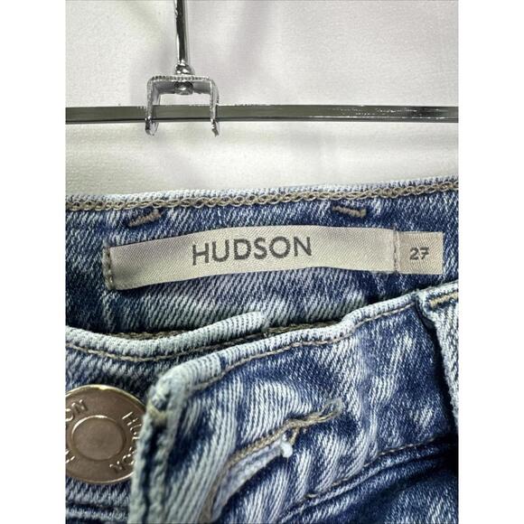Hudson James High-Rise Wide Leg Jeans Size 27 with Small Holes & Discoloration - Picture 4 of 9